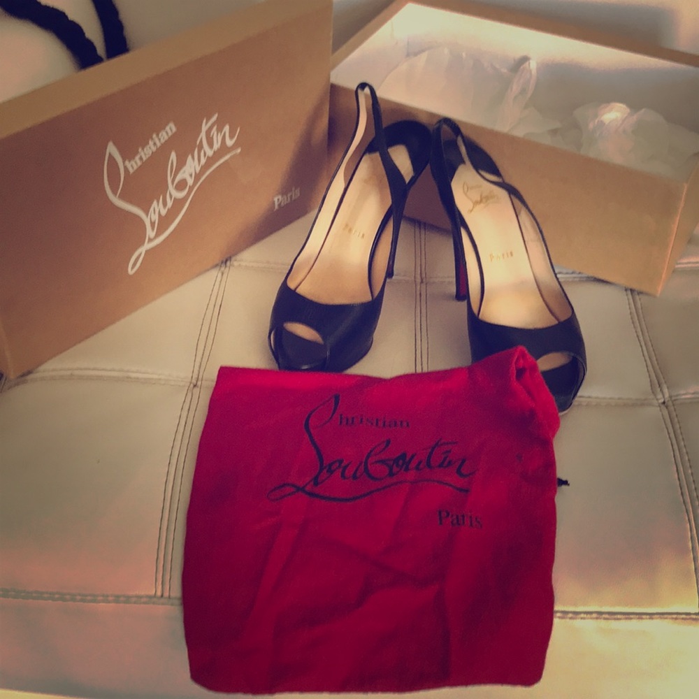 Authentic Christian Louboutin platform heels